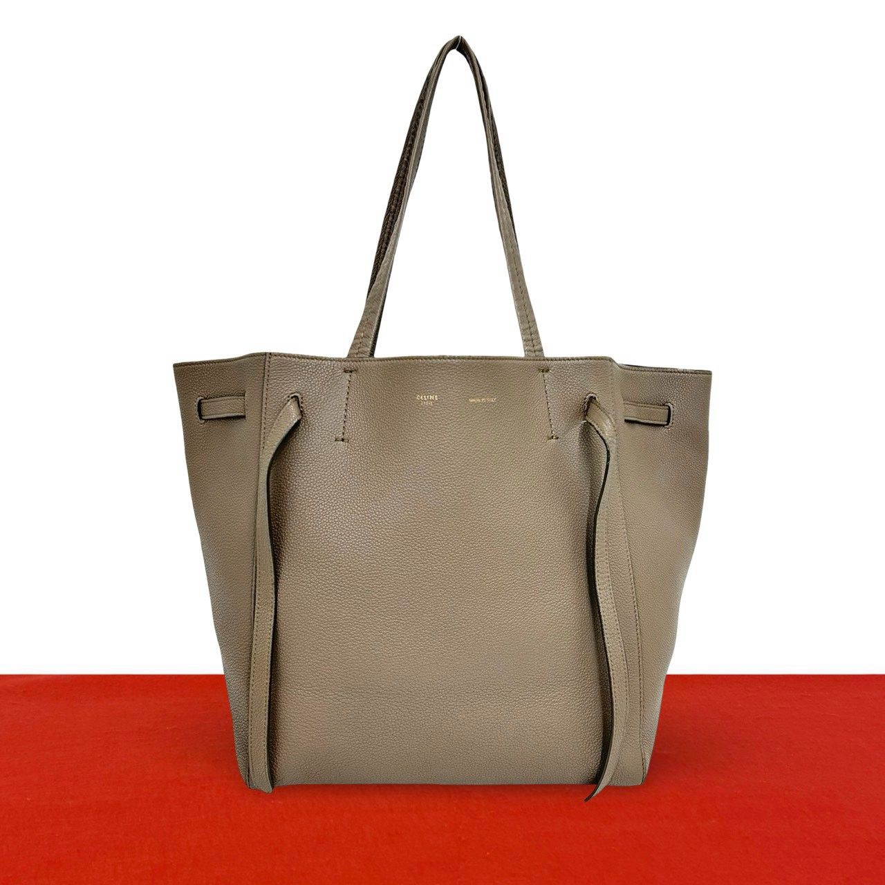 極 美品 CELINE セリーヌ カバ ファントム レザー 本革 トートバッグ 