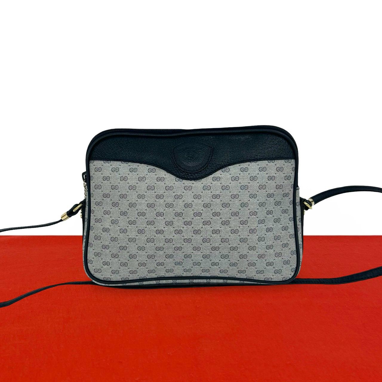 極 美品 GUCCI グッチ オールドグッチ ヴィンテージ マイクロGG ロゴ