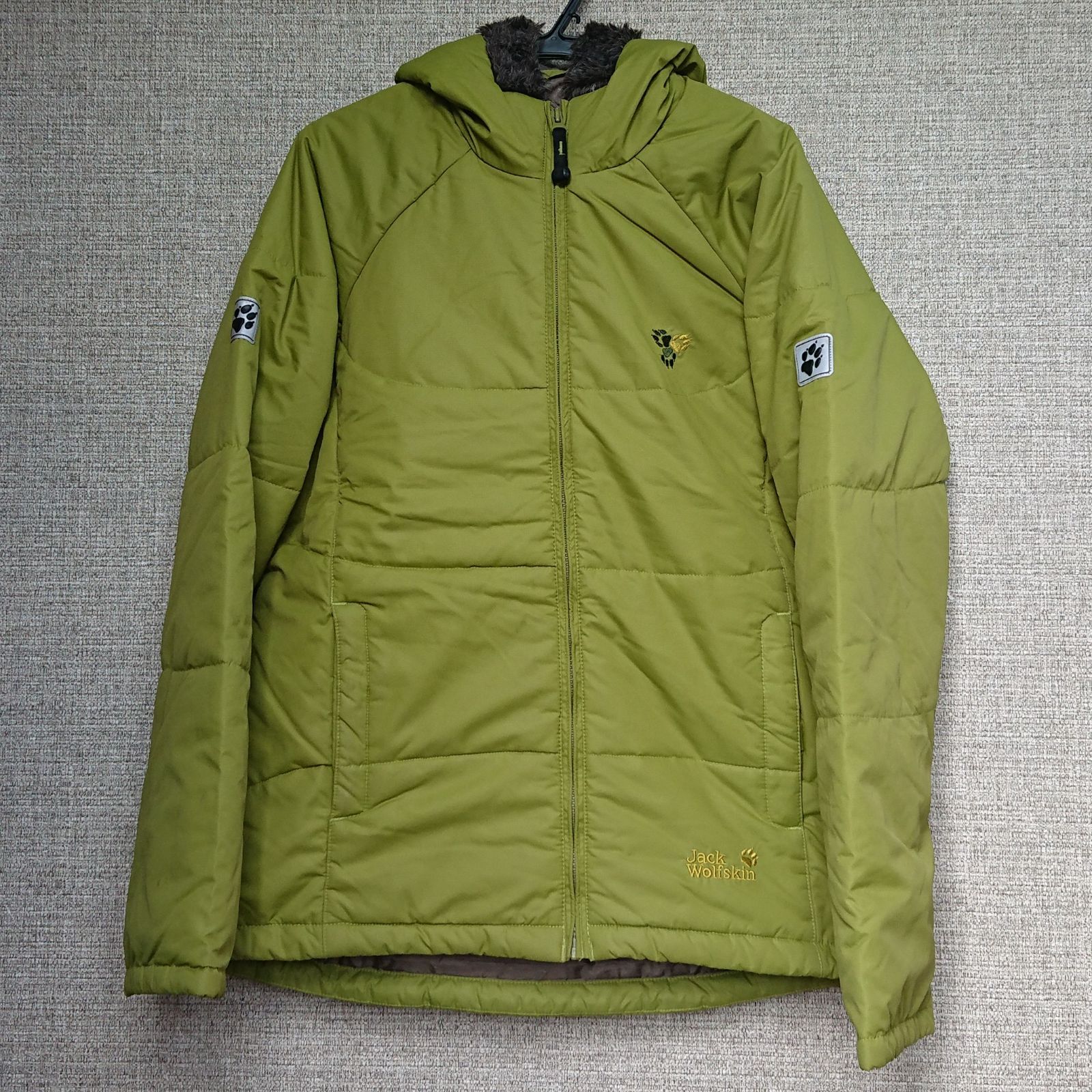 美品】JACK Wolfskin ジャックウルフスキン ライトグリーン 中綿 