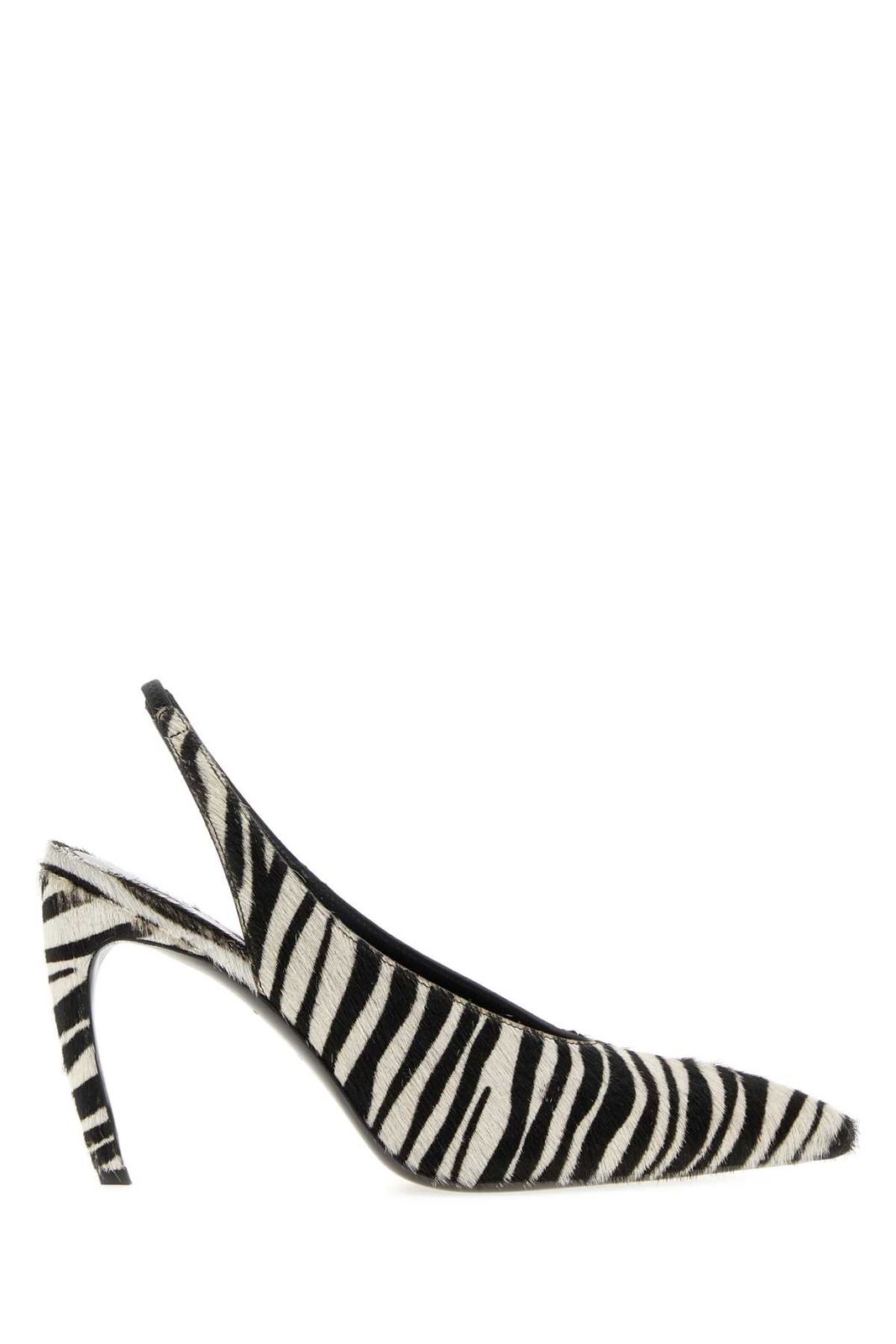 【新品・最安値】THE ATTICO VIPER' SLINGBACK 95MM ZEBRA 正規品 シューズ 261WSH00875LBT163PR 020 64,075円
