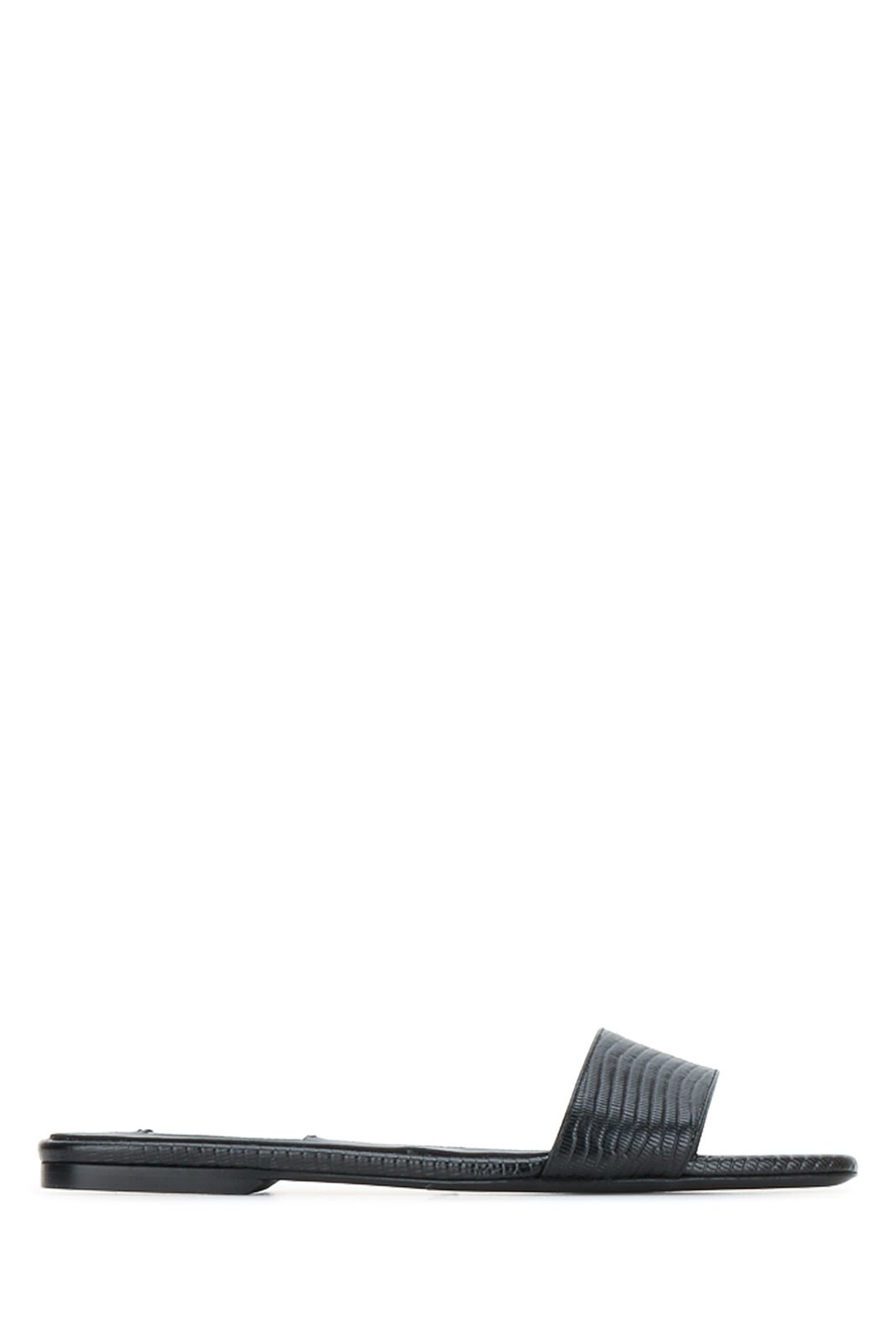 新品・最安値】TOTEME トーテム SLIM LIZARD-EMBOSSED BANDEAU SLIDES