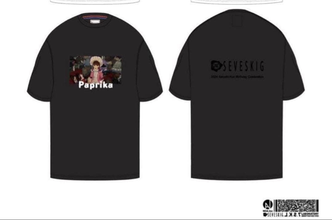 【限定品】L 今敏 生誕祭　パプリカ　SEVESKIG セヴシグ　Tシャツ 限定品】パプリカ Tシャツ SEVESKIG セヴシグ Paprica 今敏 - メルカリ