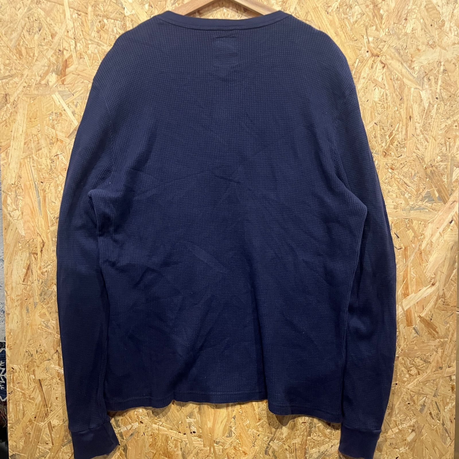 Levi's ヘンリーネック サーマル 長袖Tシャツ ネイビー XL リーバイス Levi's ヘンリーネック ワッフル サーマル ロンT thumbnail 4