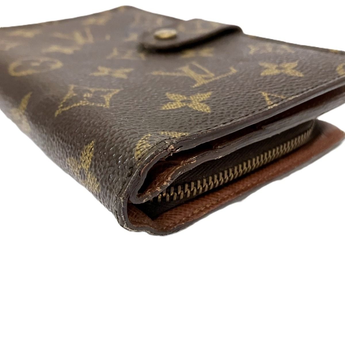 ルイ・ヴィトン LOUIS VUITTON ポルトパピエジップ モノグラム 二