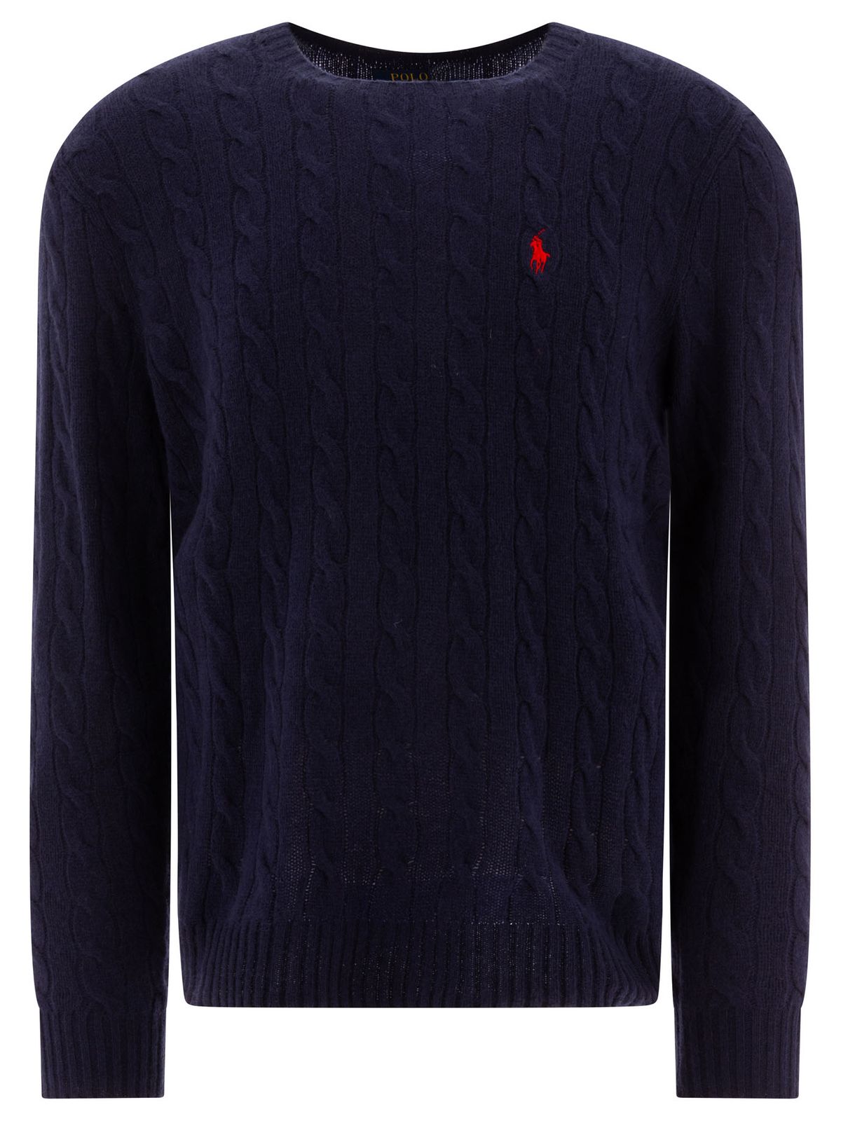 【新品・最安値】Polo Ralph Lauren ポロラルフローレン Wool and cashmere crewneck sweater with logo Blue 正規品 衣類 710876762002
