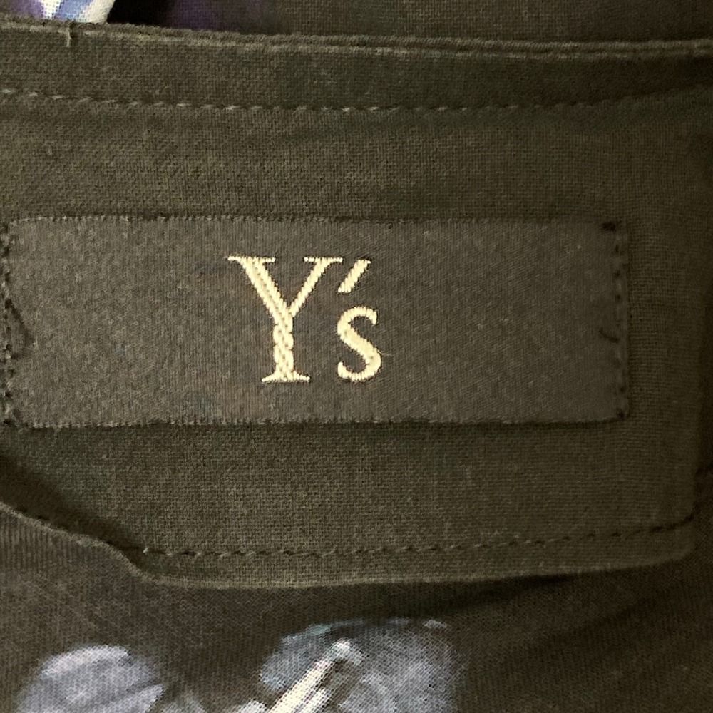 Y's ノースリーブ ロングワンピース グラフィック柄 Y's Yohji Yamamoto ワイズ ヨウジヤマモト グラフィックプリント