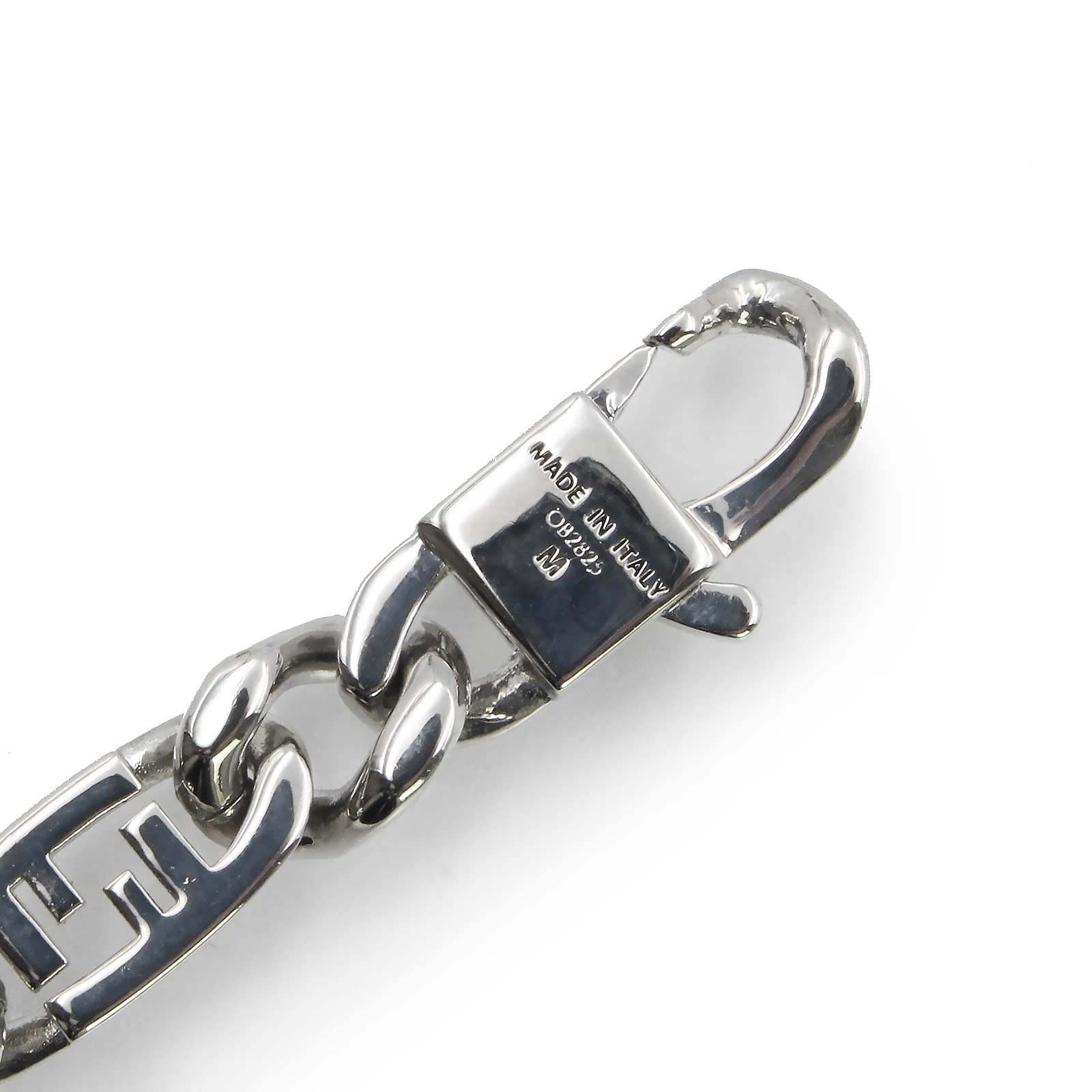 フェンディ 7AJ556 オーロック シルバー チェーン ブレスレット M