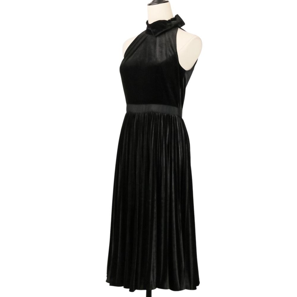TED BAKER テッドベーカー ベロア ノースリーブ ロング ワンピース 