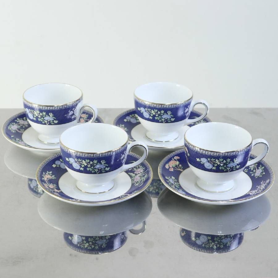 4客セット】 ウェッジウッド BLUE SIAM カップ＆ソーサー WEDGWOOD