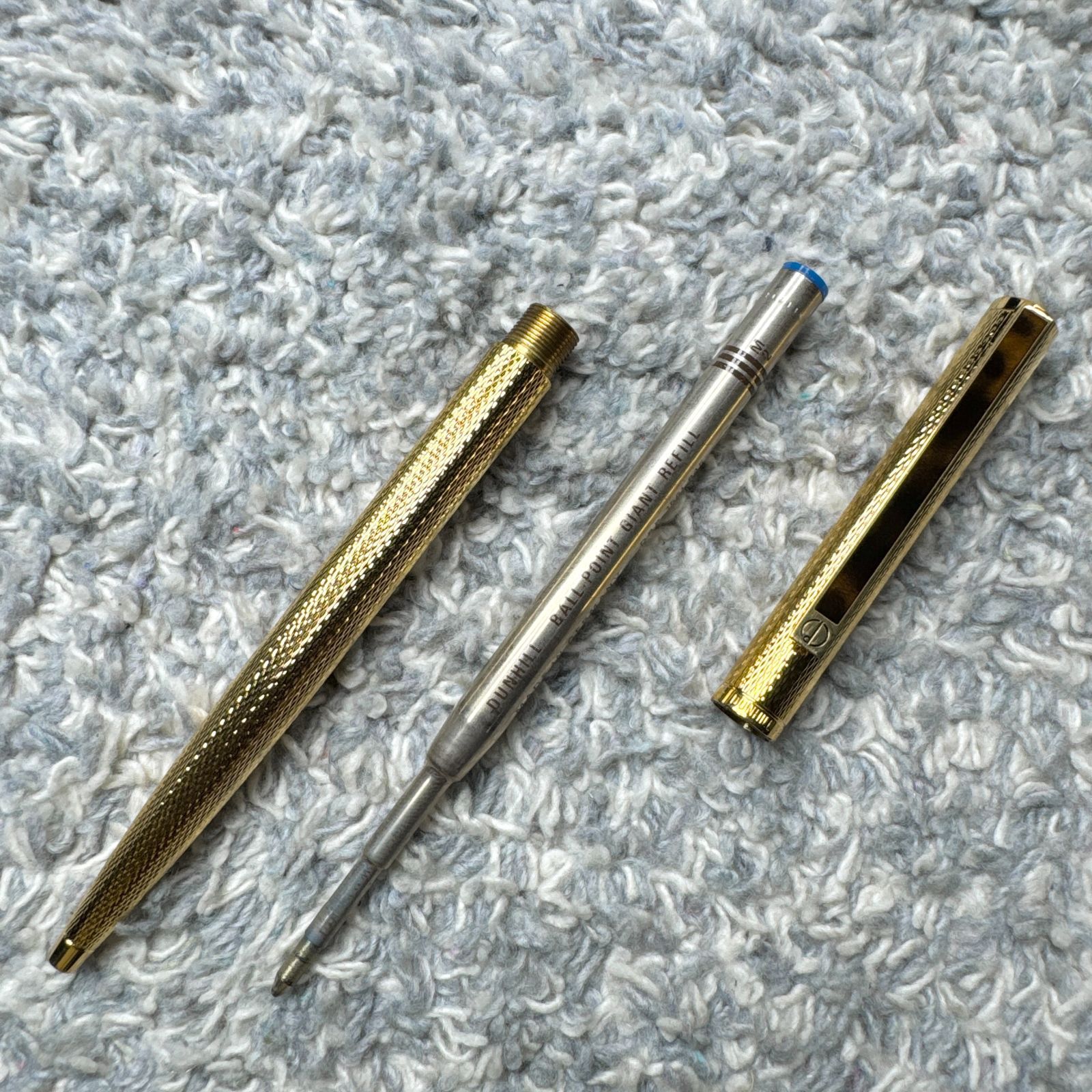 訳あり Dunhill ダンヒル ボールペン ゴールド エングレービング