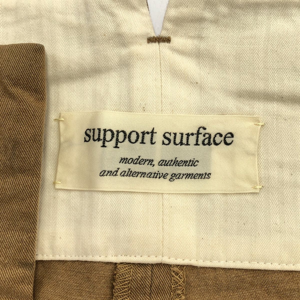 SUPPORT SURFACE サポートサーフェス コットンパンツ ブラウン 1