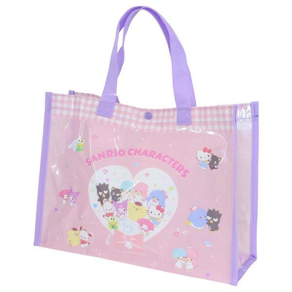 Sanrio Characters Vinyl Bag Pool Bag Tote Bags Swimming Beach Bags Beach pool summer leisure goods, stylish and cute, for kids.