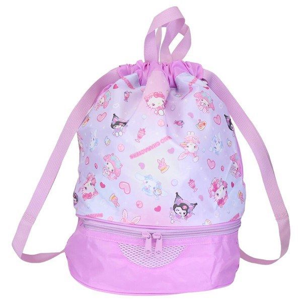 Sanrio Characters 2-way Duffle Bag, 2-compartment Pool Bag, Swimming Bag Beach Bags Beach pool summer leisure goods, stylish and cute, for kids.
