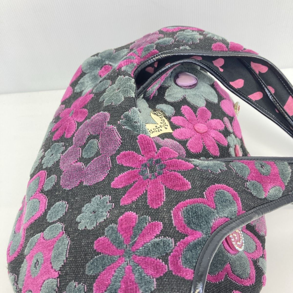 美品 Think Bee!/シンクビー ハンドバッグ/トートバッグ 2点セット 花