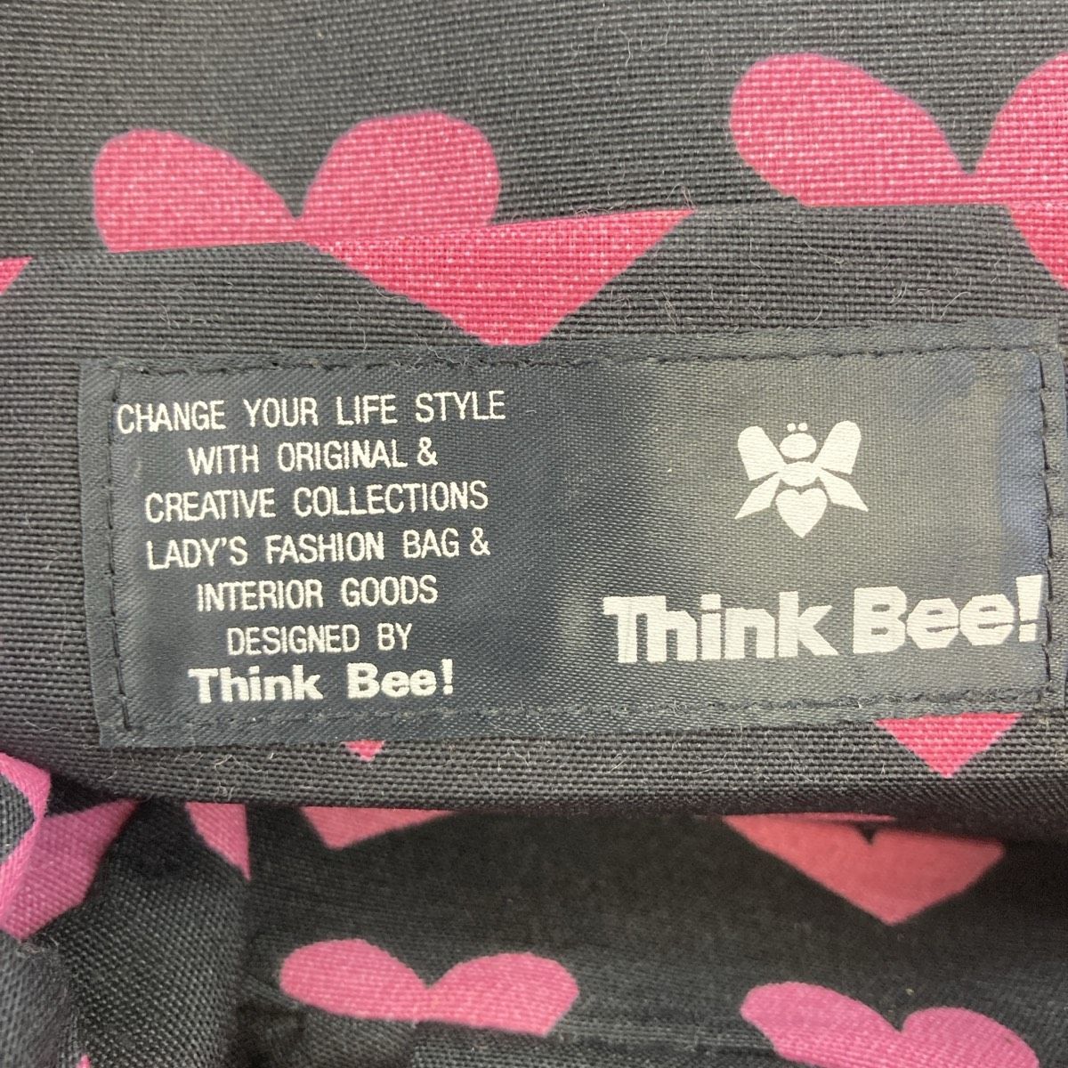 美品 Think Bee!/シンクビー ハンドバッグ/トートバッグ 2点セット 花