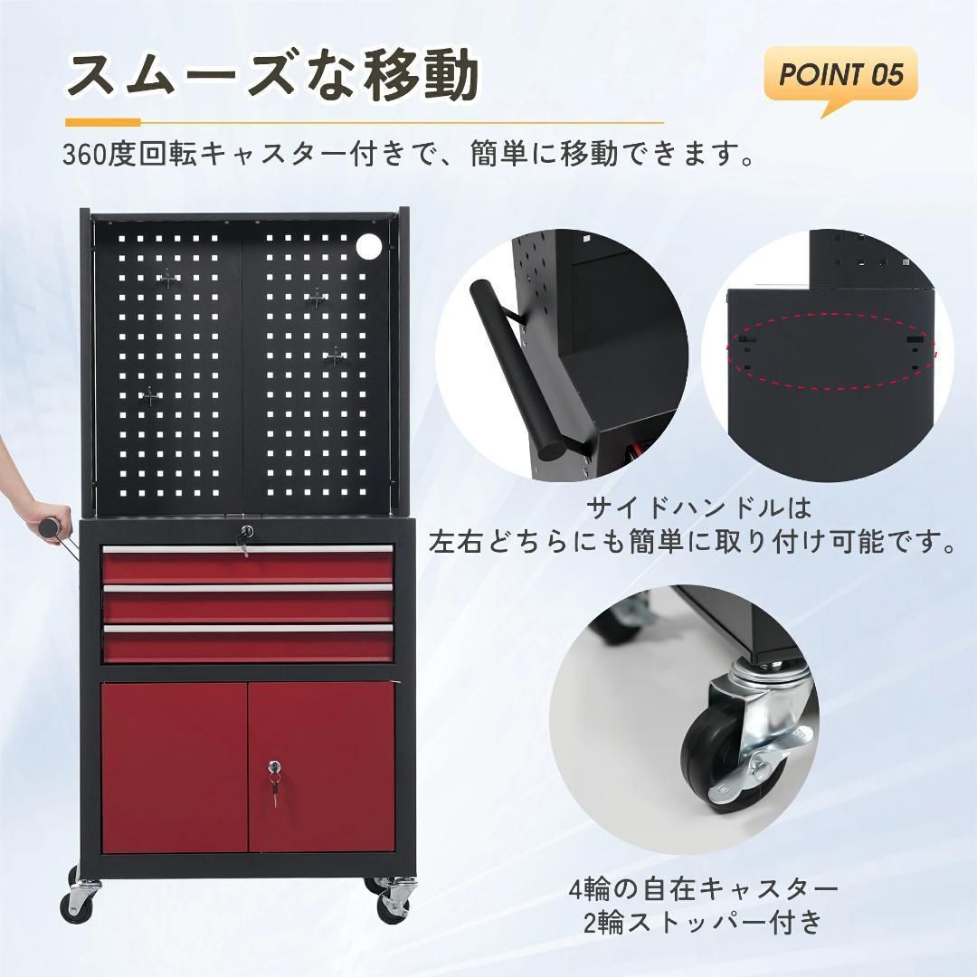訳あり新品 ツールワゴン ツールカート ローラーキャビネット 2042-170