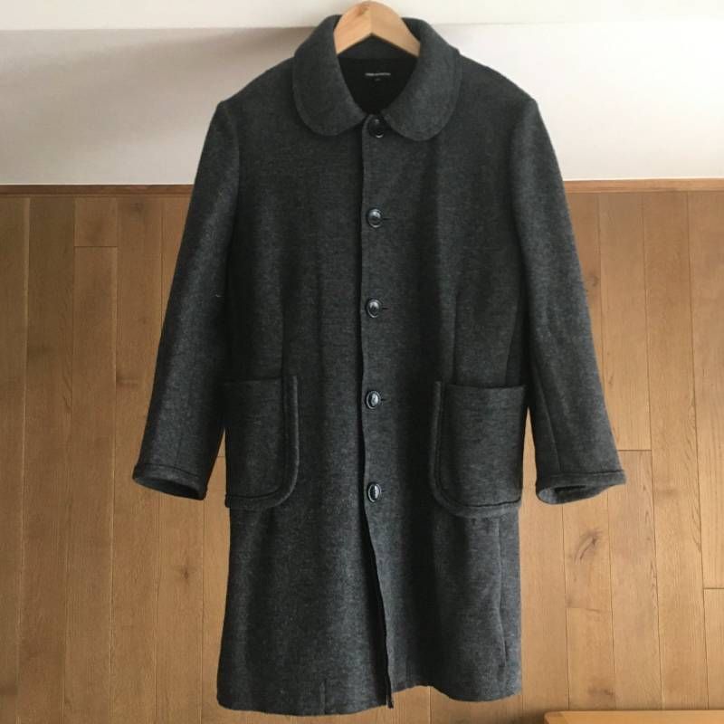 美品 tricot COMME des GARCONS トリココムデギャルソン 丸襟 コートM