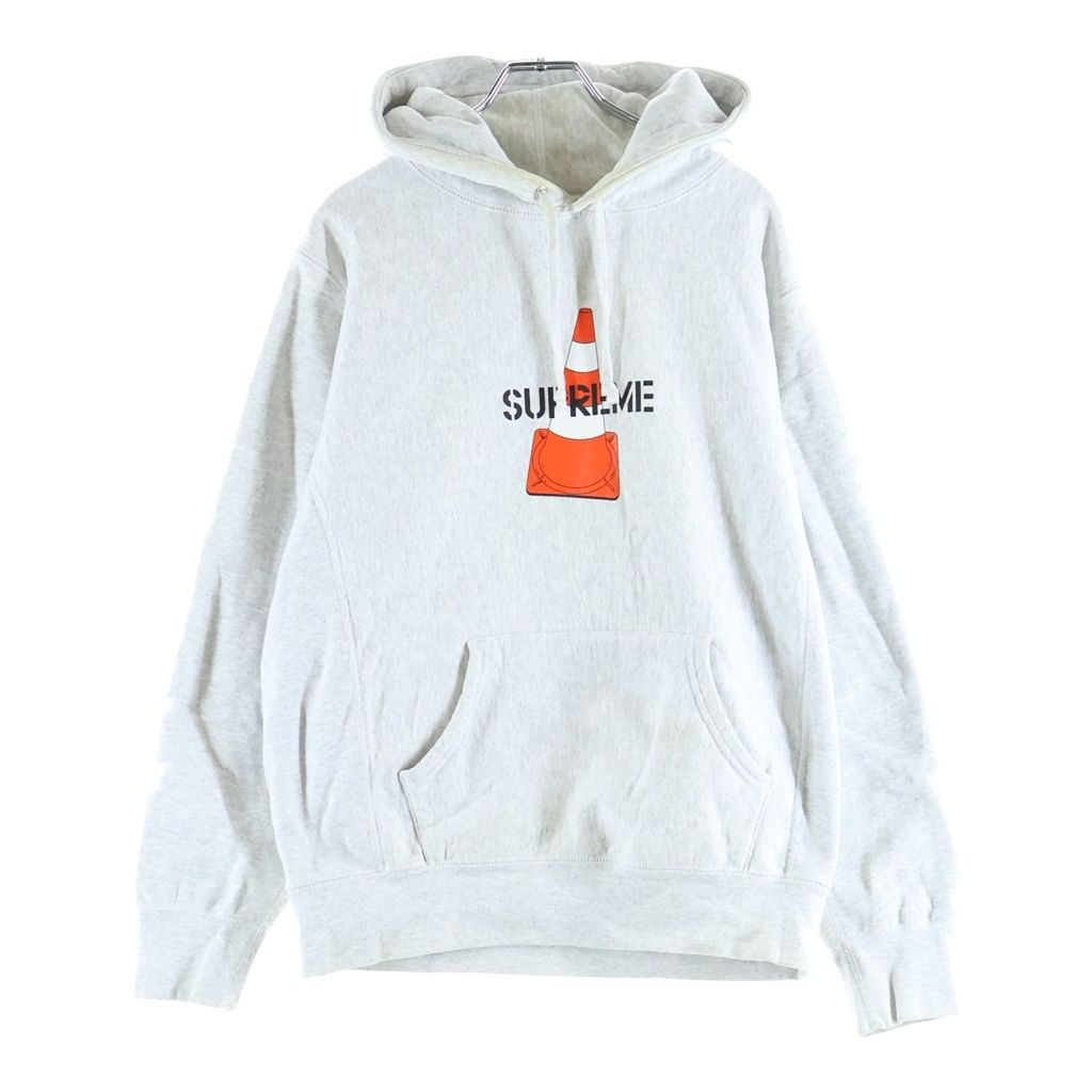 SUPREME (シュプリーム) 19AW Cone Hooded Sweatshirt コーン プルオーバーフーデッドスウェットシャツ パーカー グレー