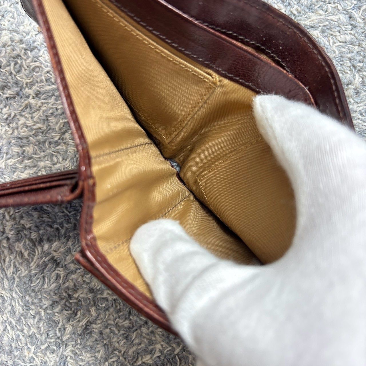russet ラシット 二つ折り財布 折り財布 モノグラム ピンクベージュ