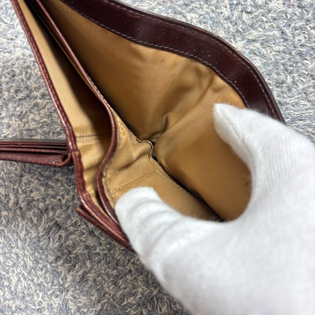 russet ラシット 二つ折り財布 折り財布 モノグラム ピンクベージュ