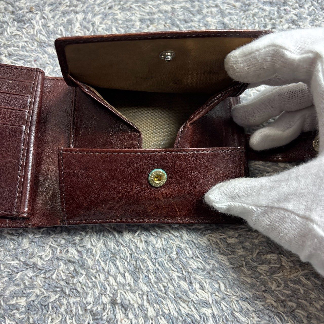 russet ラシット 二つ折り財布 折り財布 モノグラム ピンクベージュ