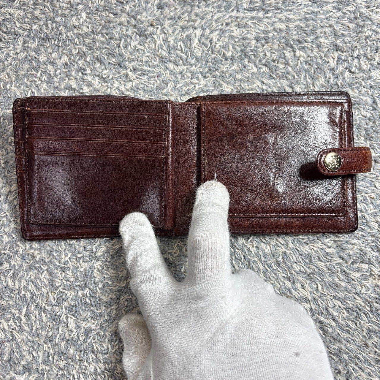 russet ラシット 二つ折り財布 折り財布 モノグラム ピンクベージュ