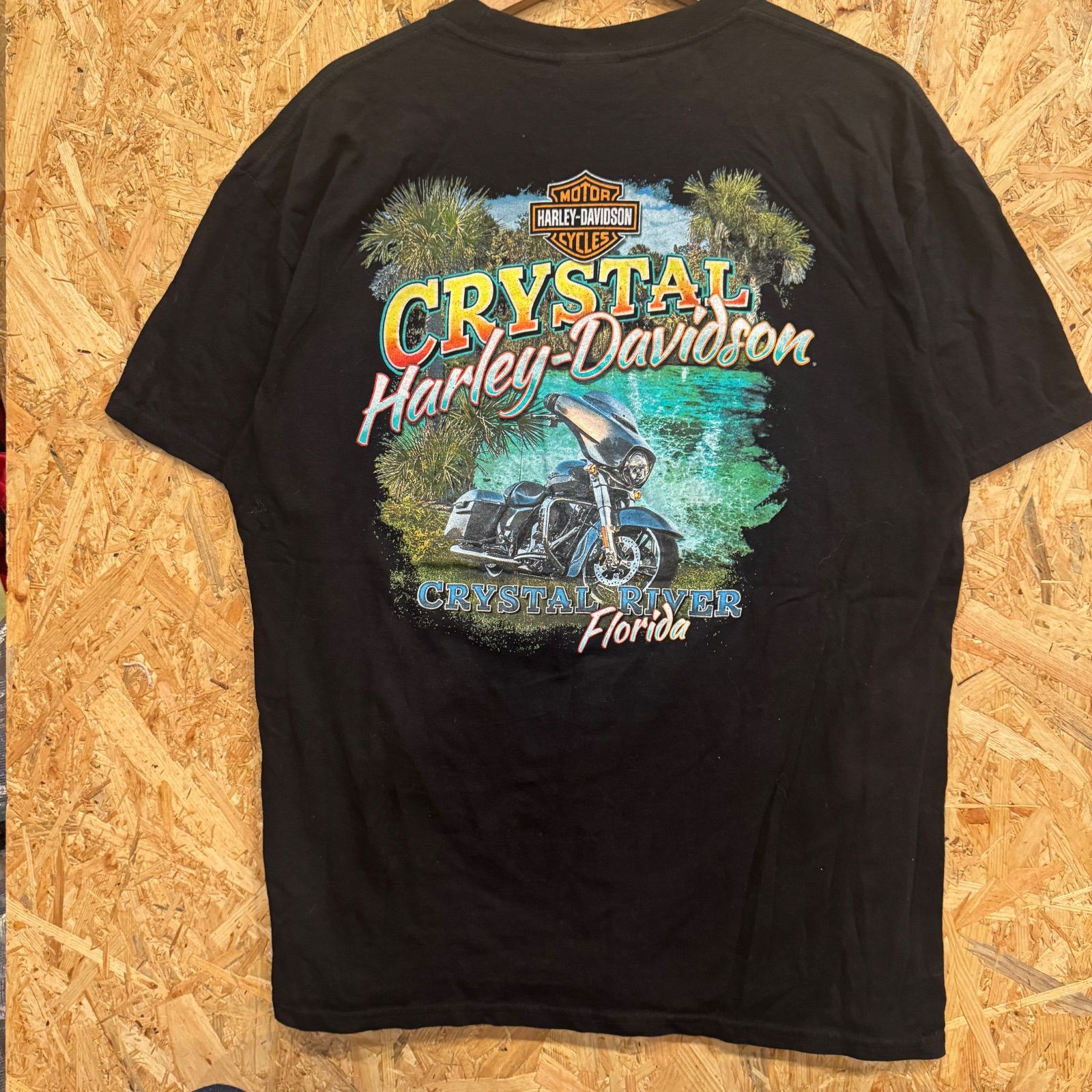 ハーレーダビッドソン】両面プリント Tシャツ XL ブラック ニカラグア