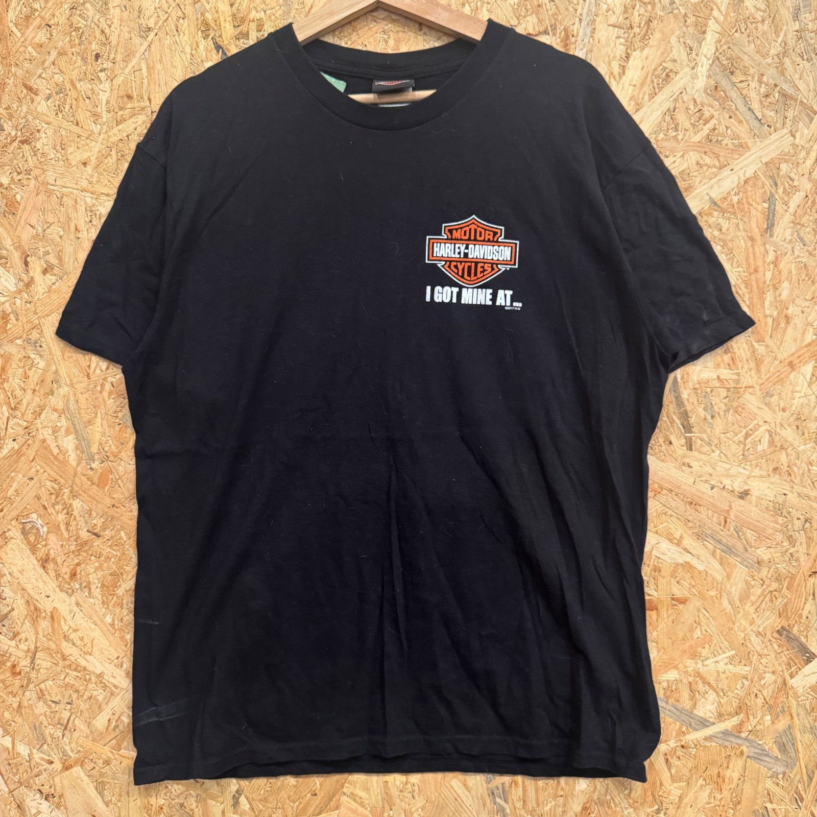 ハーレーダビッドソン】両面プリント Tシャツ XL ブラック ニカラグア
