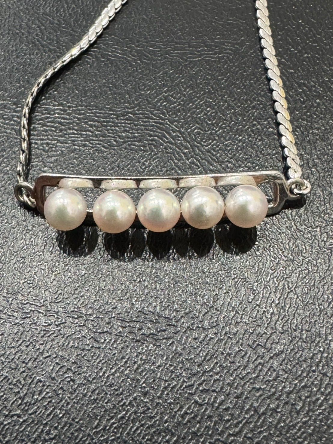 美品・箱付】ミキモト真珠島 パールブレスレット 5珠 SILVER925 - メルカリ