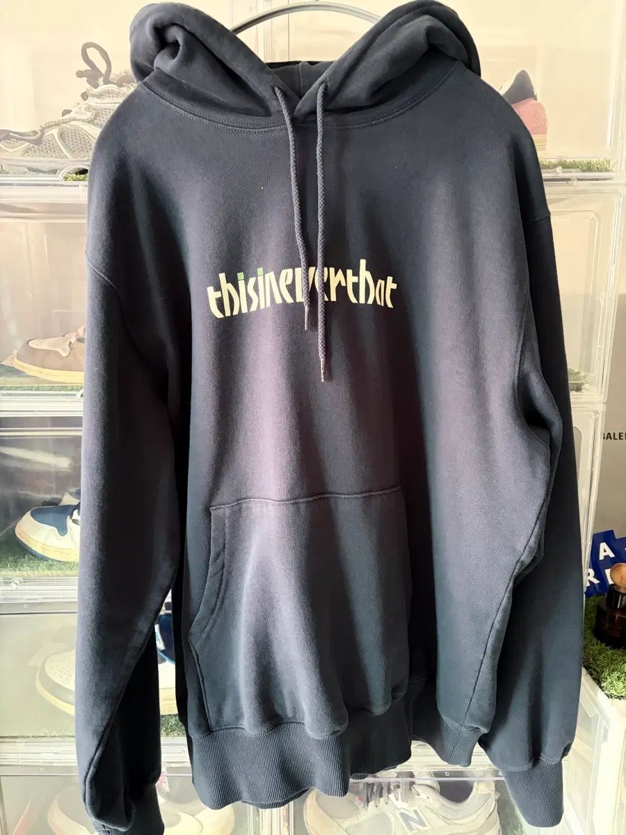 ディスイズネバーザットフーディーTシャツ ネイビー M サイズ