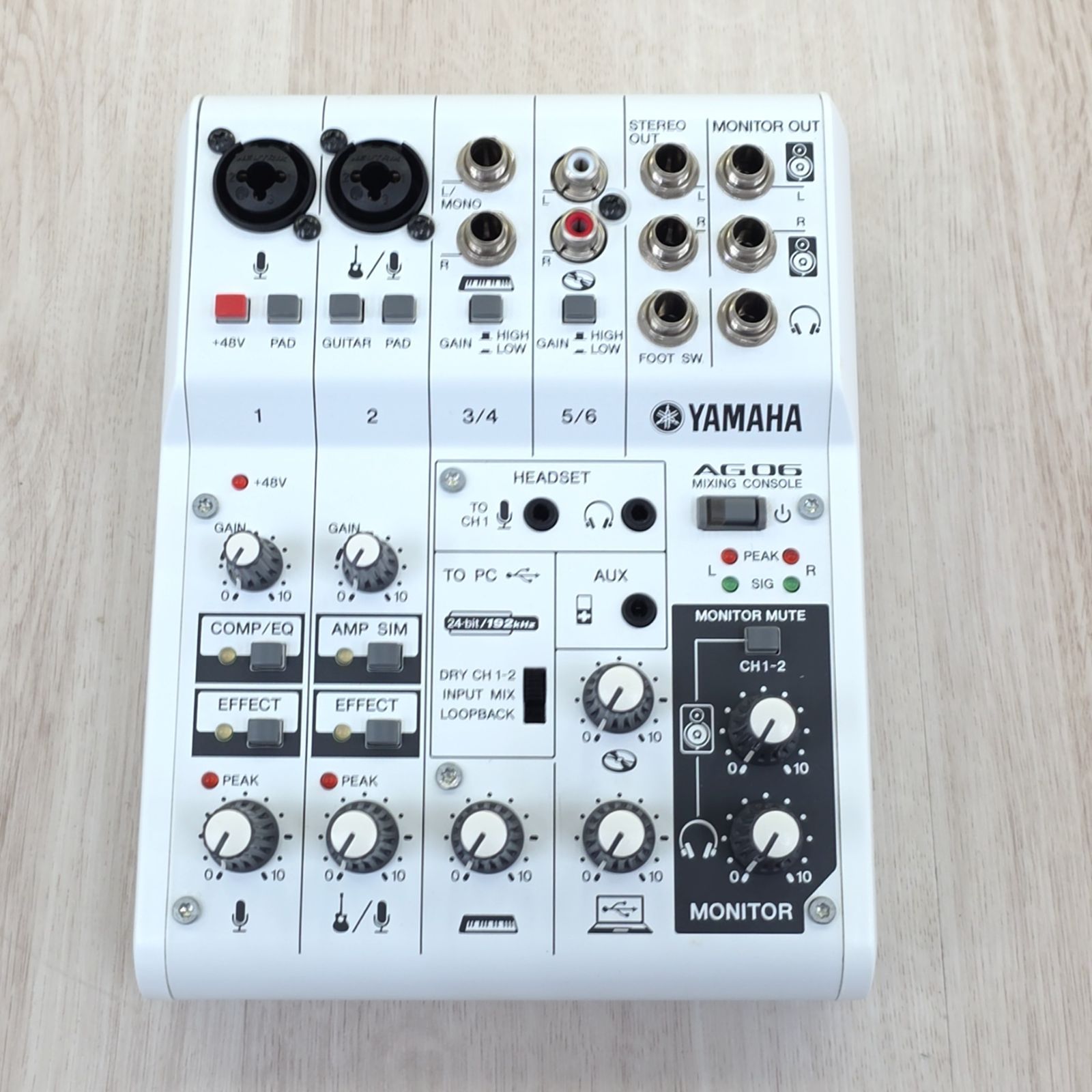 YAMAHA AG06 ウェブキャスティングミキサー オーディオ