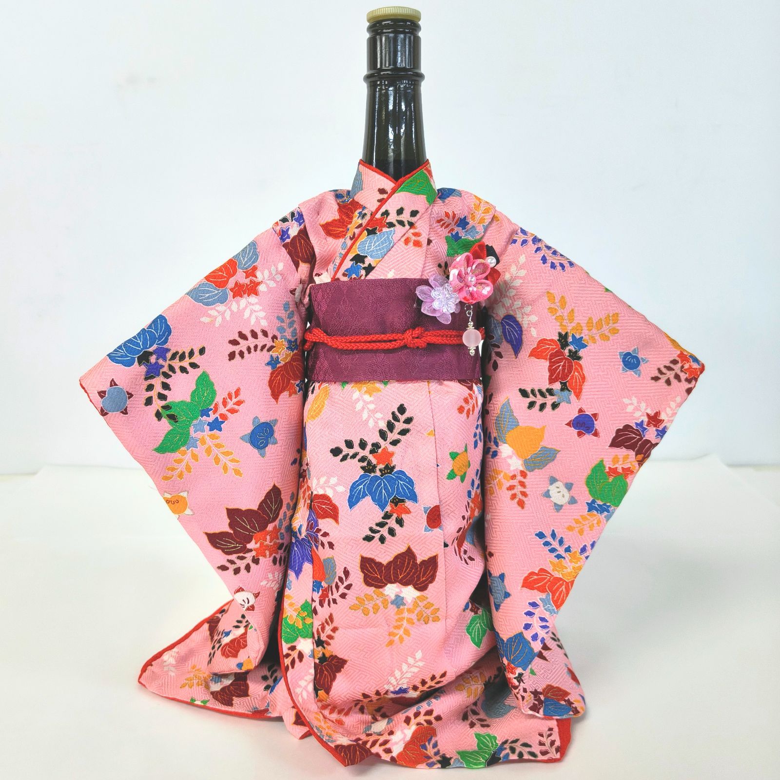 振袖風着物ボトルカバー 48-L-2 7,500円