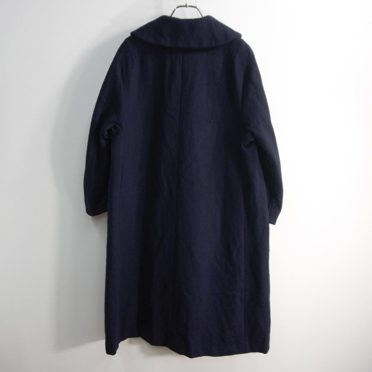 ぎゅな⭐️トリコ　モッズコート S 丸襟 美品】tricot COMME des GARCONS【丸襟 ウール コート】M ネイビー