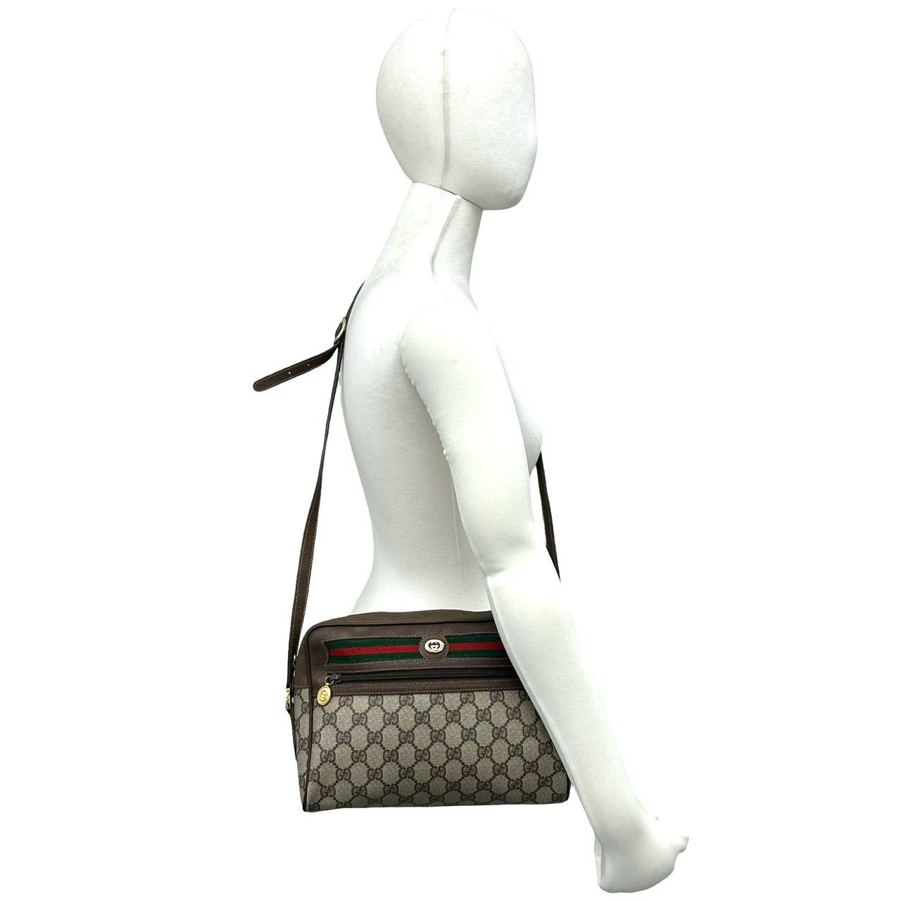 グッチ GG柄 シェリーライン 2WAY ボストン 美品 極 美品 GUCCI グッチ オールドグッチ シェリーライン GG ロゴ 柄 金具