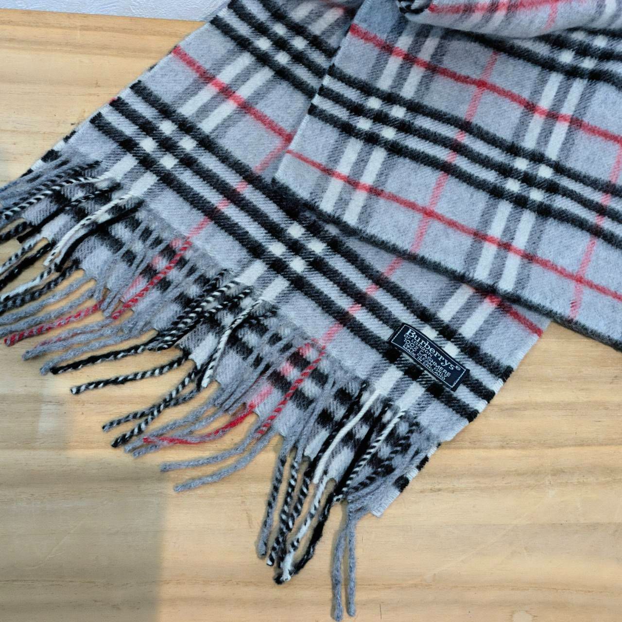 成】Burberrys バーバリーズ 100%カシミヤ ノバチェック マフラー