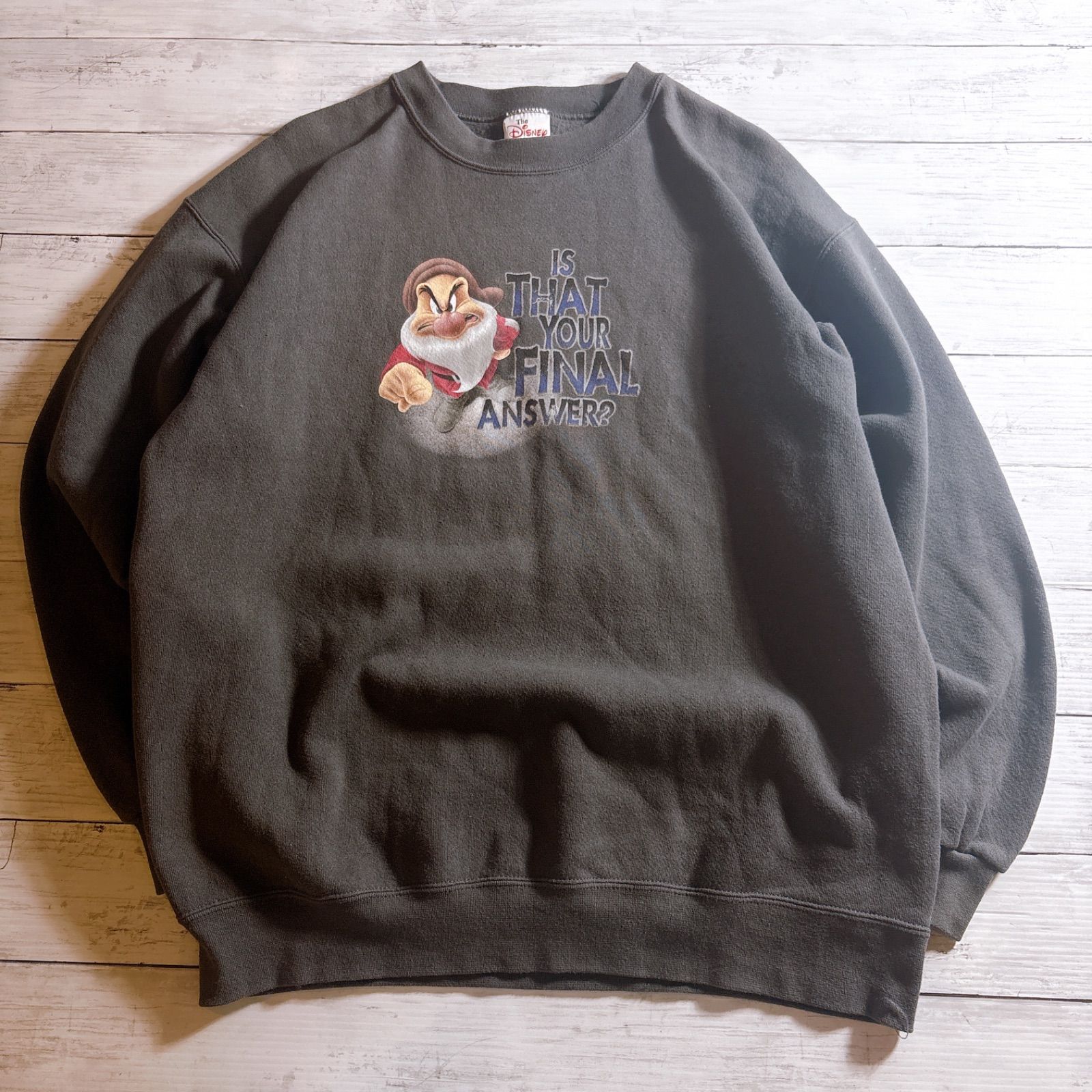 希少ディズニー】90s Vintage DISNEY SWEATSHIRT ディズニー グレー