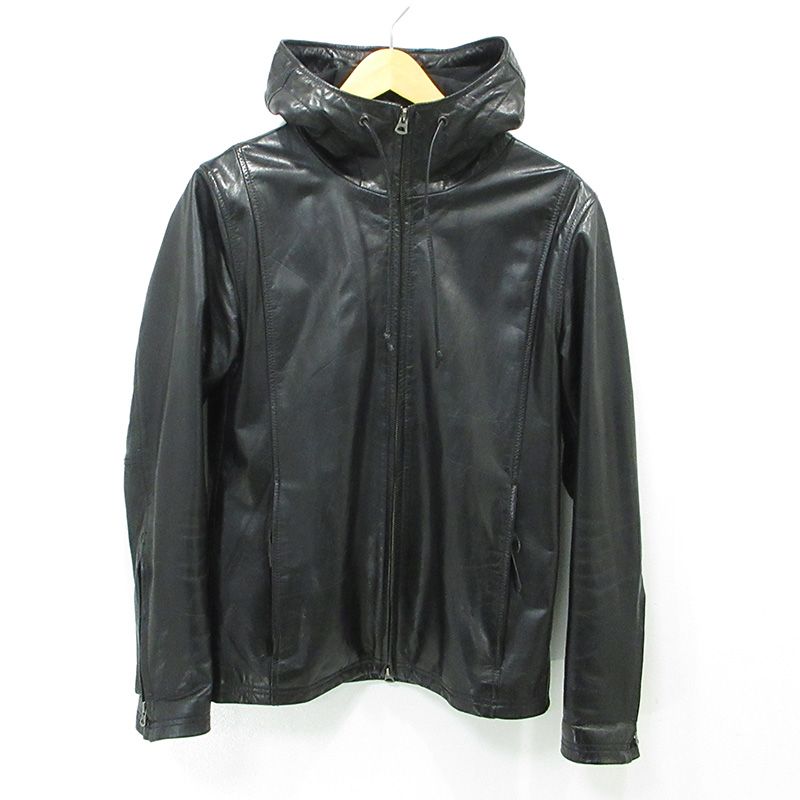 三重本店】 中古 shama | シャマ カウレザージャケット レザージップ