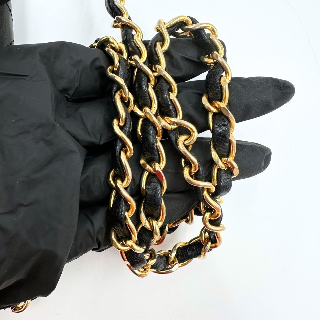 美品】Chanel マトラッセ プッシュロック チェーン ショルダーバッグ