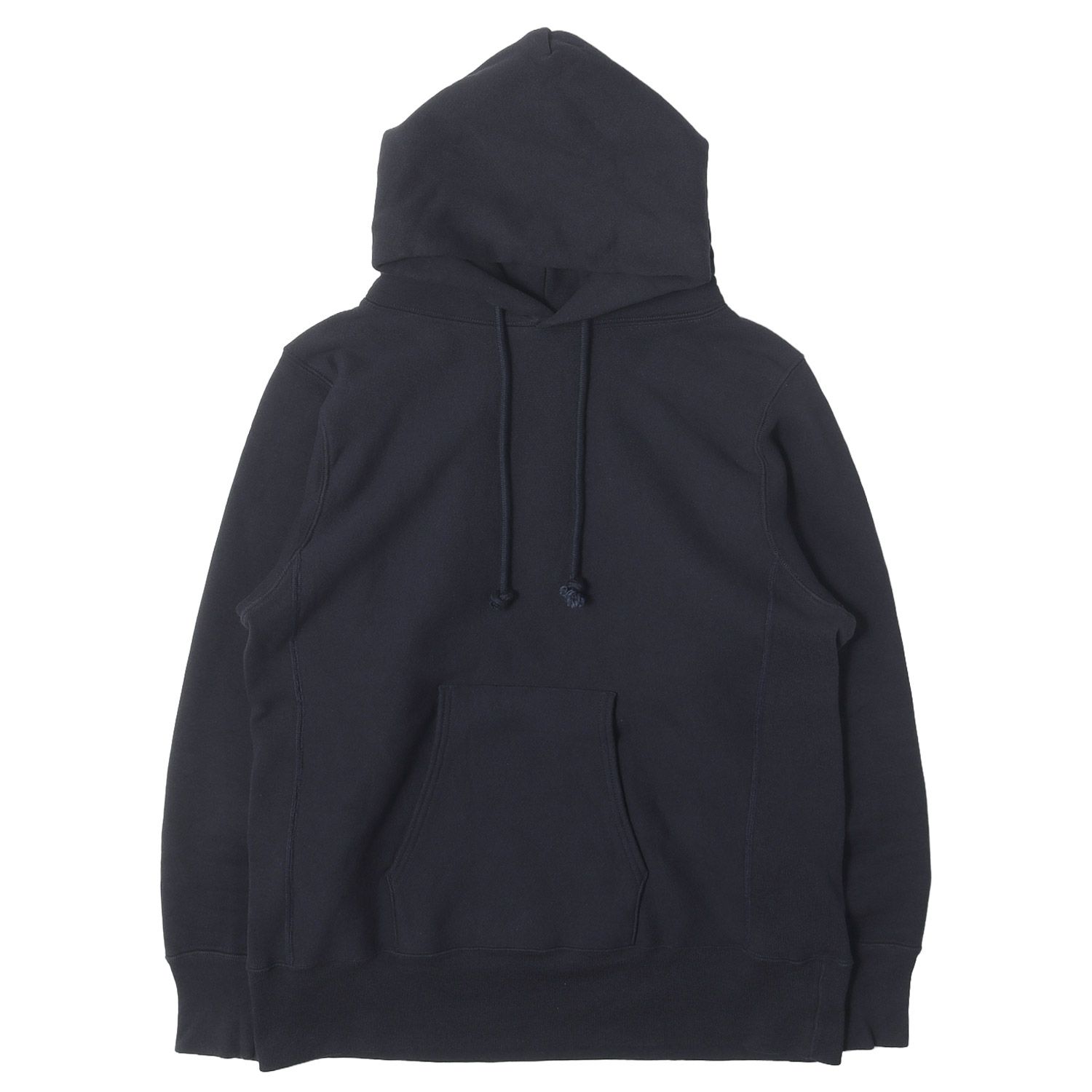 Champion チャンピオン パーカー ネイビー 紺 M 25AW 70s 単色タグ 復刻 リバースウィーブ フーデッド スウェットシャツ パーカー MADE IN USA トップス フーディー【メンズ】【中古】