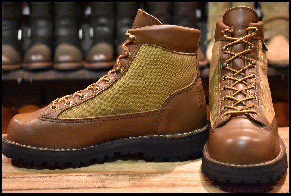 7.5EE 良品 白タグ】Danner ダナーライト 30420X 茶 ブラウン カーキ