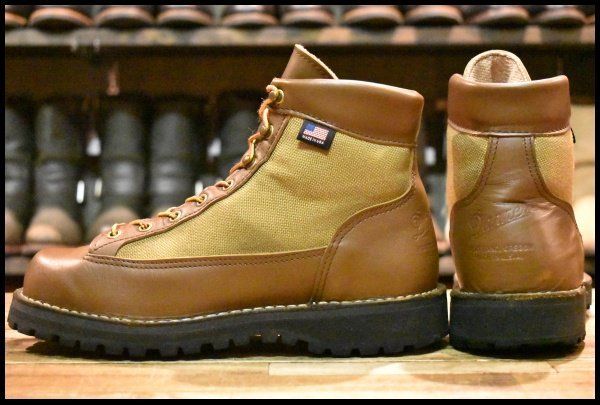 7.5EE 良品 白タグ】Danner ダナーライト 30420X 茶 ブラウン カーキ