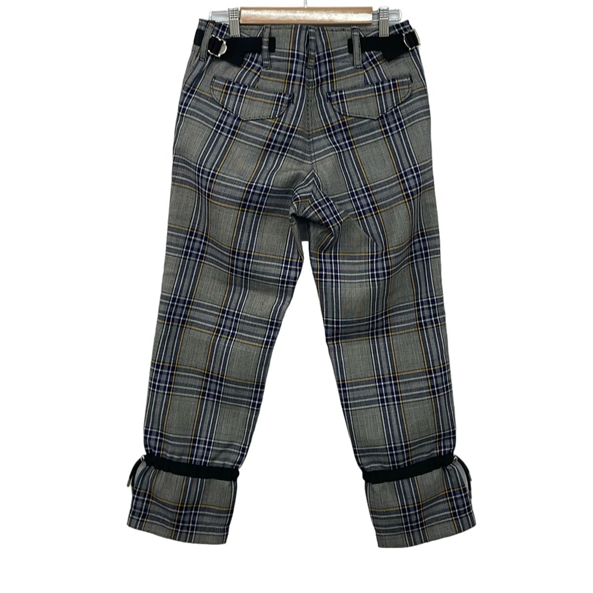 【美品】sacai レイヤード チェックパンツ 2WAY 変形 ドッキング Sacai(サカイ) パンツ サイズ2 M レディース美品 - 18-04162 ライト
