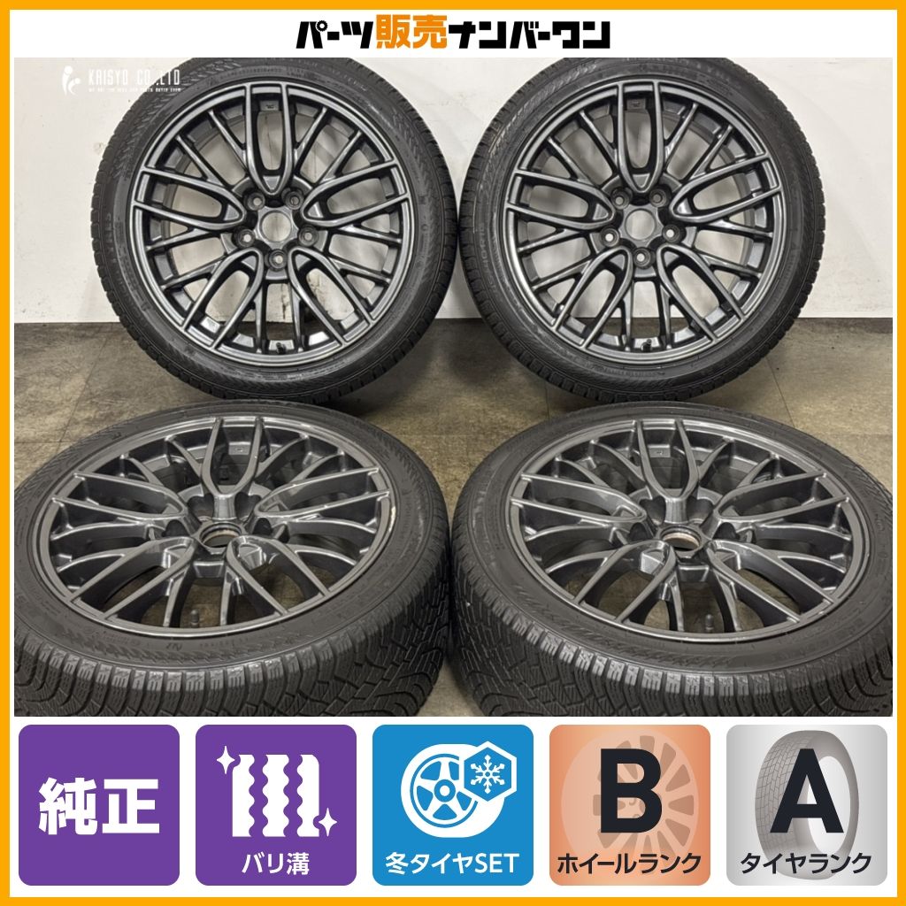 バリ溝】スバル VAB WRX STI 純正 18in 8.5J +55 PCD114.3 ノキアン