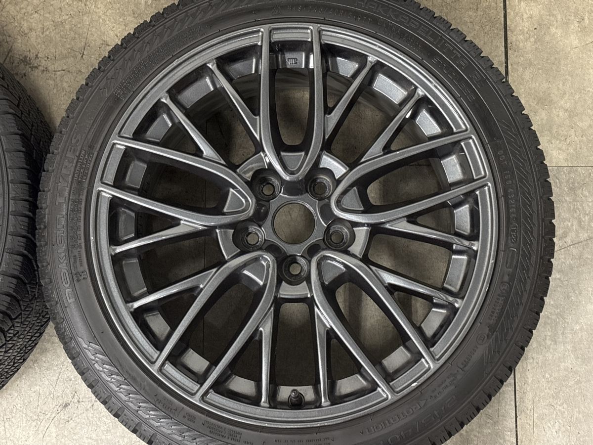 バリ溝】スバル VAB WRX STI 純正 18in 8.5J +55 PCD114.3 ノキアン