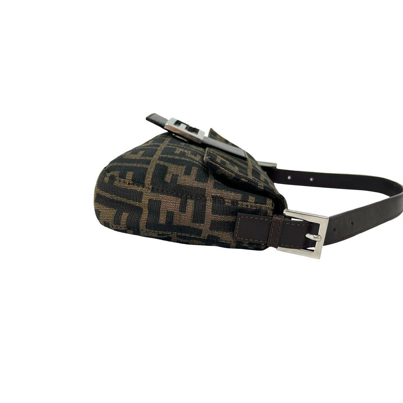 極 美品 FENDI フェンディ ヴィンテージ ズッカ 柄 FF ロゴ 金具