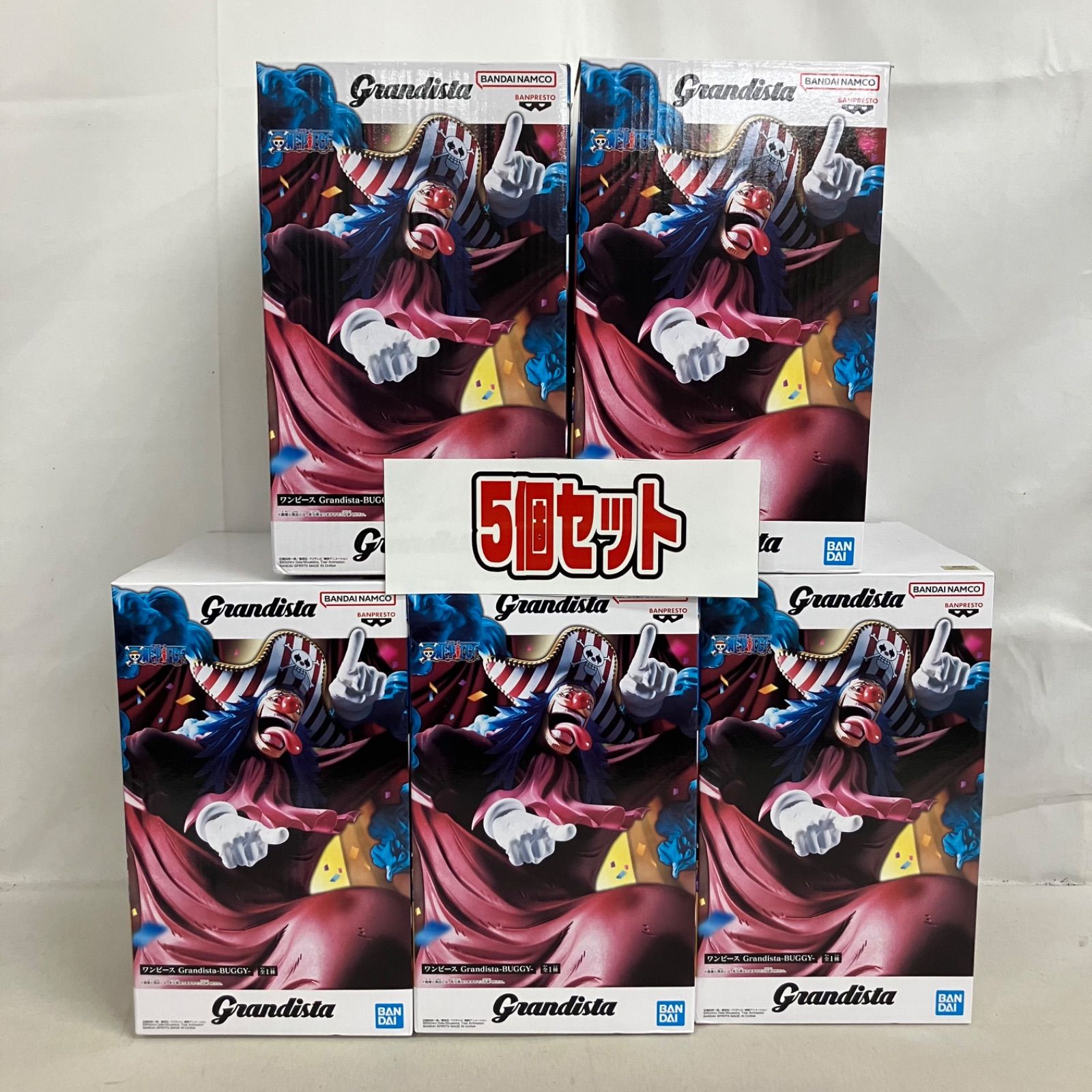 未開封 ワンピース Grandista バギー フィギュア 5個セット SFK150 c099