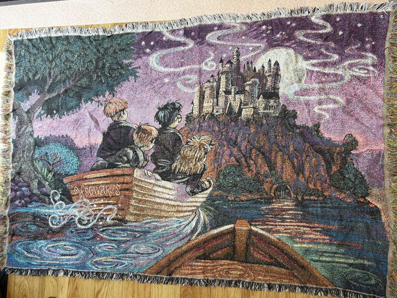 ⑦Harry Potter Journey to Hogwarts / ハリー・ポッター ホグワーツ ゴブランブランケット タペストリー ラグ