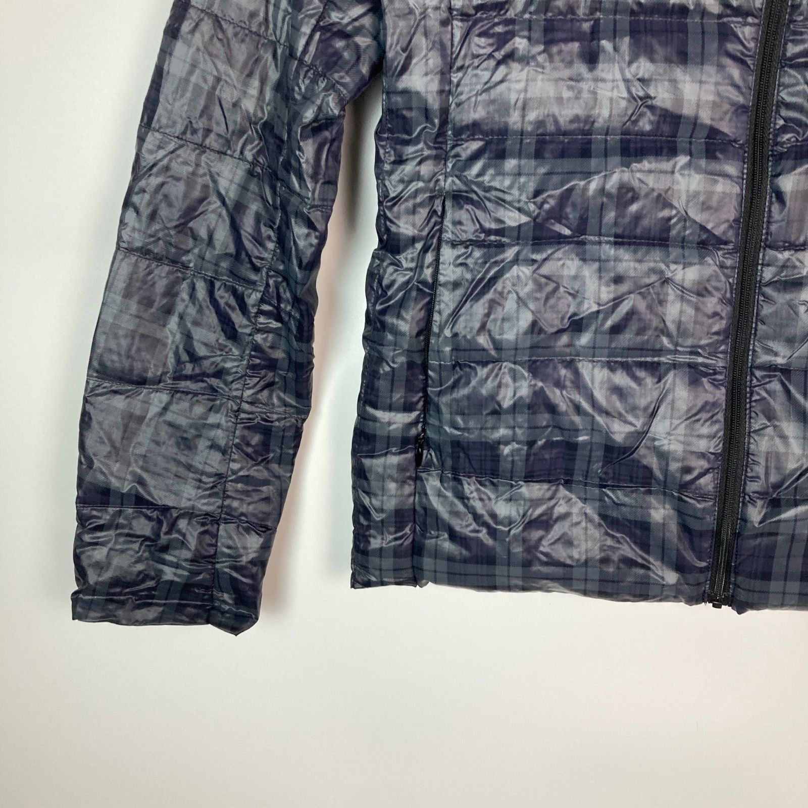 UNIQLO ウルトラライトダウンジャケット レディース M ネイビー×グレー 