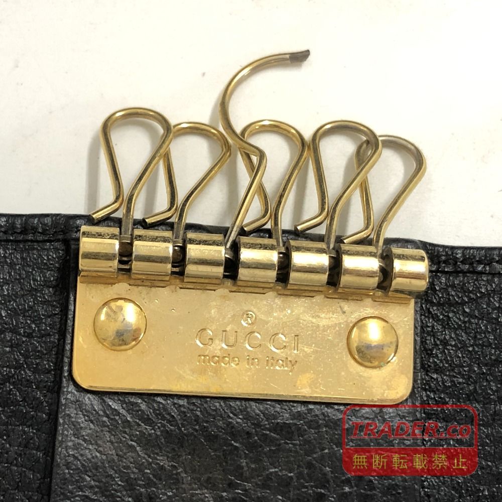 02w28274 グッチ GUCCI GGマーモント 6連キーケース ブラック