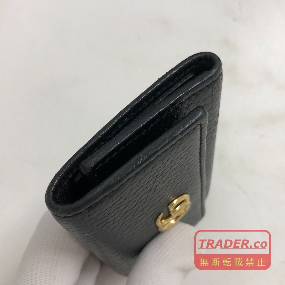 02w28274 グッチ GUCCI GGマーモント 6連キーケース ブラック